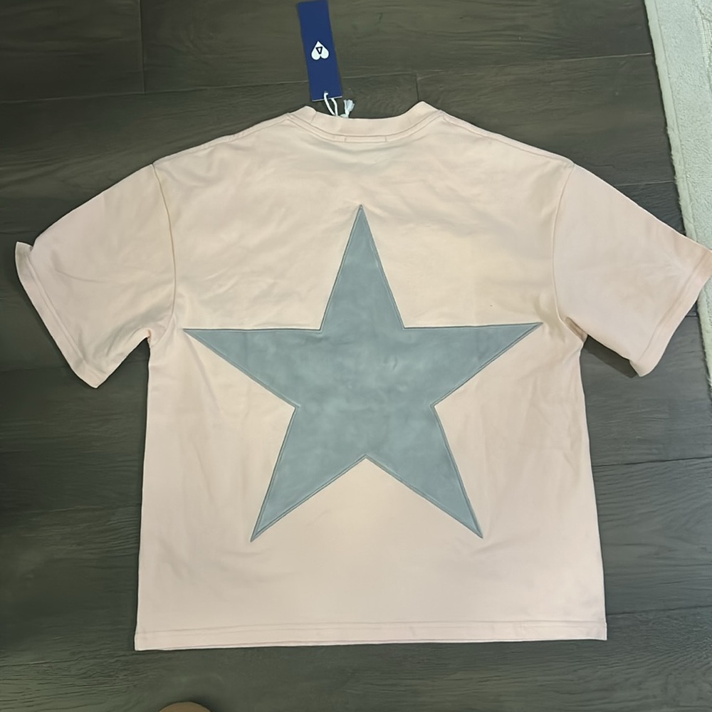 NWT Aelfric Eden Embroidery Star tee XS pink - Picture 4 of 6